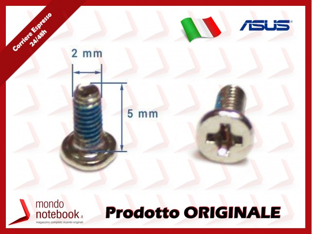 Vite di Fissaggio Notebook [M2*5L (K) B-ZN NY] (1 PZ) ASUS A555LD F302LA F553MA