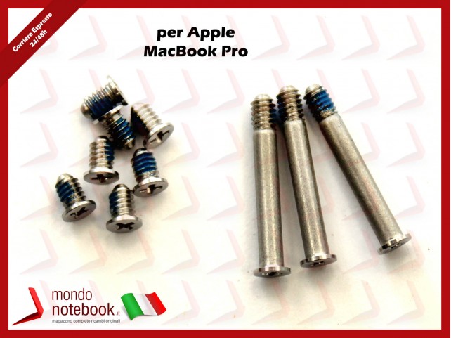 Viti Alloggiamento Bottom Case Apple MacBook Pro 13'' A1278 15'' A1286 17'' 10 pcs