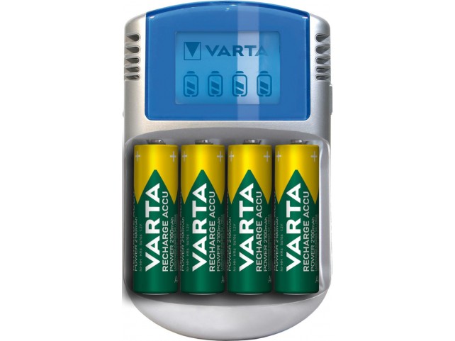 Varta LCD Charger 12V USB  incl. 4 Accu 2500 mAh Mignon
