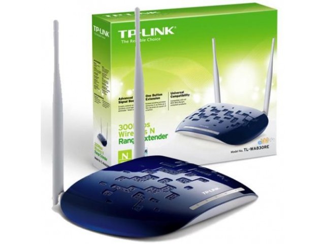 WIFI RANGE EXTENDER UNIVERSALE WIRELESS TP-LINK TL-WA830RE 300M COMPATIBILE CON 802.11n/g/b, 2 ANTENNE STACCABILI DA 4dBi