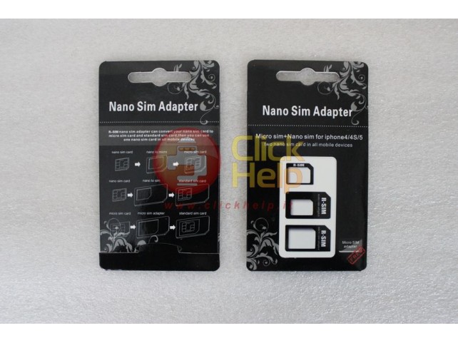 Adattatore NANO/MICRO-SIM per Smartphone e Tablet