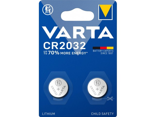 Varta 1x2 electronic CR 2032  2x CR2032, Single-use