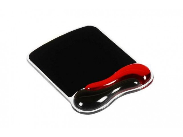 Kensington Duo Gel Mouse Pad Black/Red  Duo Gel Mouse Pad Wrist Rest