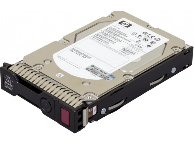 Hewlett Packard Enterprise 450GB 6G SAS 15K 3.5in SC ENT  653951-001, 3.5", 450 GB,