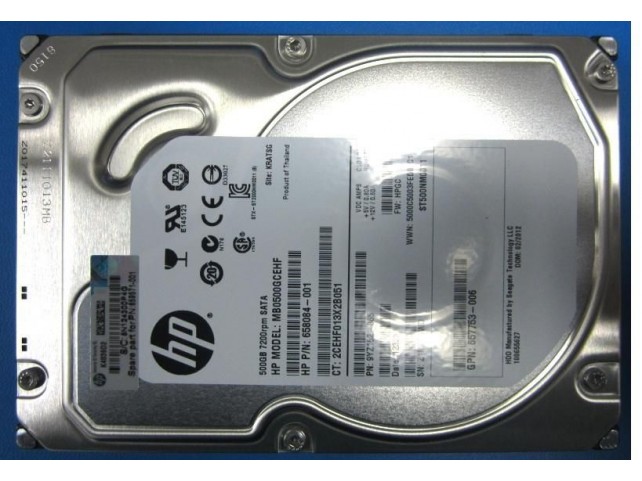Hewlett Packard Enterprise 500Gb NON-Hotplug 7200Rpm  659571-001, 3.5", 500 GB,