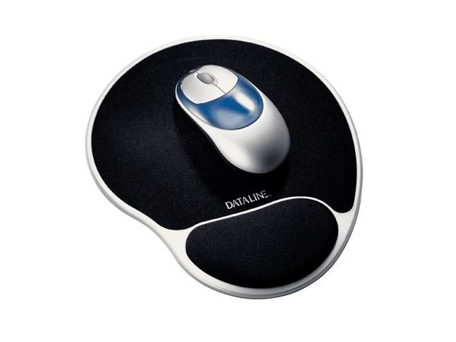 Esselte Mouse pad Black/silver  67038, Black, Monotone, Wrist