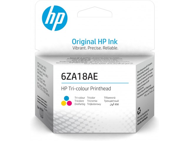 Tri-Color Printhead  6ZA18AE, HP Ink Tank