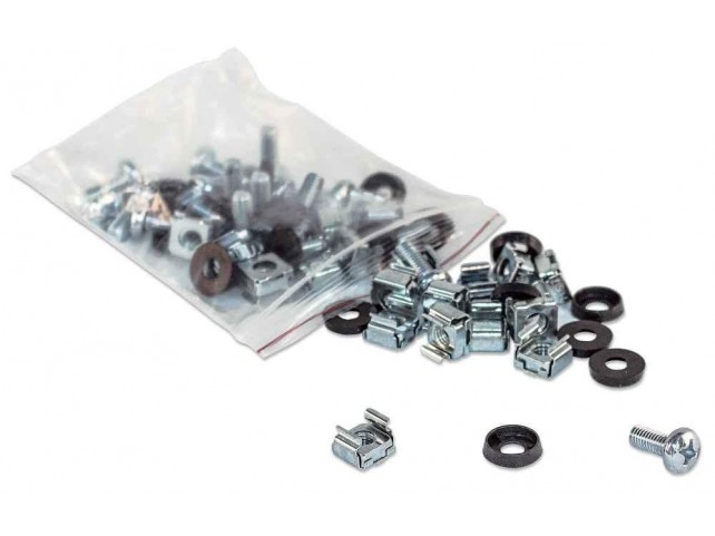 Intellinet Cage Nut Set  Cage Nut Set, 100 pieces,