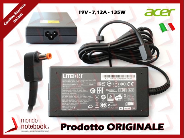 Alimentatore Originale ACER 135W 19V 7,1A (5,5mm x 2,5mm)