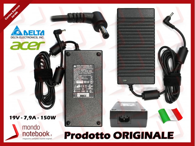 Alimentatore Originale ACER 150W 19V 7,9A (5,5mm x 2,5mm)