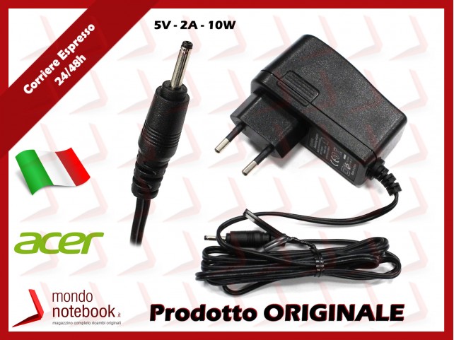 Alimentatore Originale ACER Tablet Iconia S1002 (10W 5V 3A 2Pin EU)