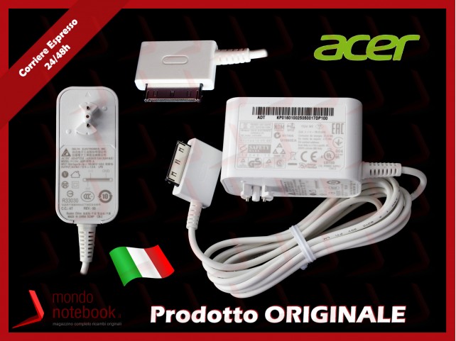 Alimentatore Originale ACER Tablet Iconia W510 W511 (SENZA PLUG)