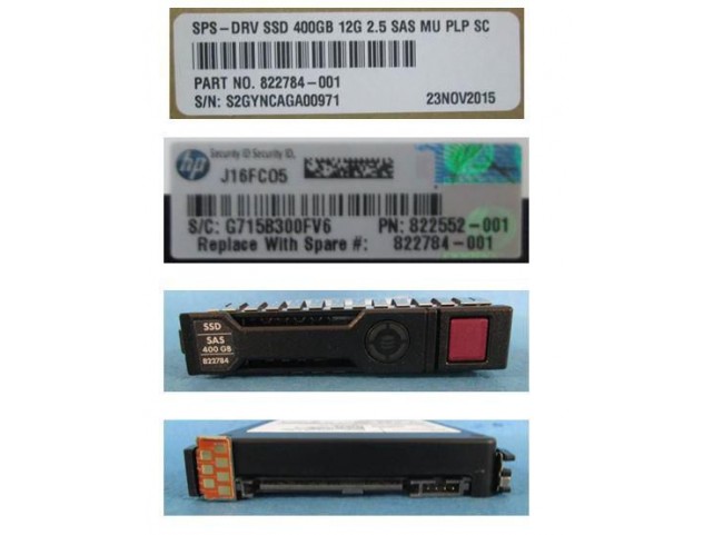 Hewlett Packard Enterprise hot-plug SSD 400GB SAS 2.5inch  SFF power loss