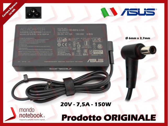 Alimentatore Originale ASUS 150W 20V 7,5A (6mm x 3,7mm) FX505DT FX505GT FX705DT