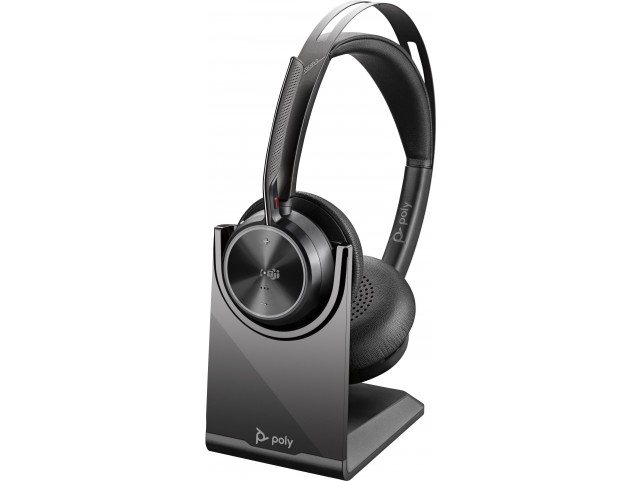 HP Voyager Focus 2 Microsoft  Teams Certified with charge