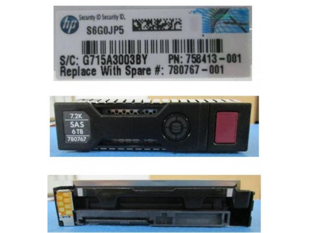 Hewlett Packard Enterprise DRV HD 6TB 6G 7.2K 3.5 SAS  SC ENT SP