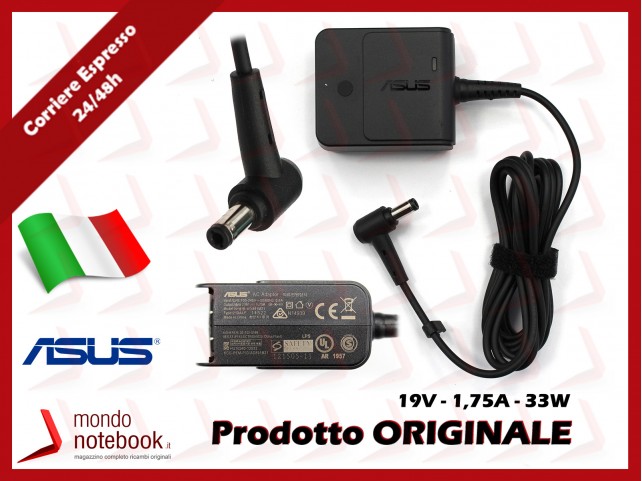 Alimentatore Originale ASUS 33W 19V 1,75A Nero (SENZA PLUG) (5.5mm x 2.5mm)