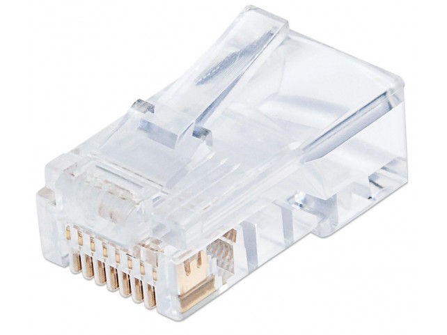 Intellinet RJ45 Modular Plugs Pro Line,  Cat5e, UTP, 3-prong, for