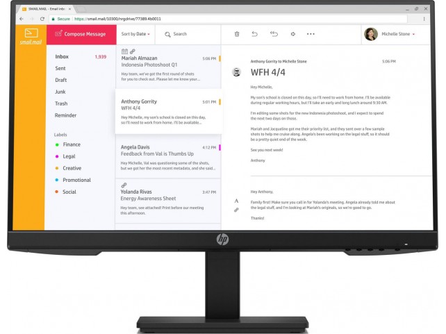 HP P24h G4 LED display 60.5 cm  (23.8") 1920 x 1080 pixels