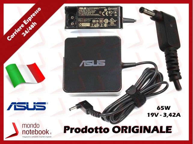 Alimentatore Originale ASUS 65W 19V 3,42A (4mm x 1.35mm)(SENZA PLUG)