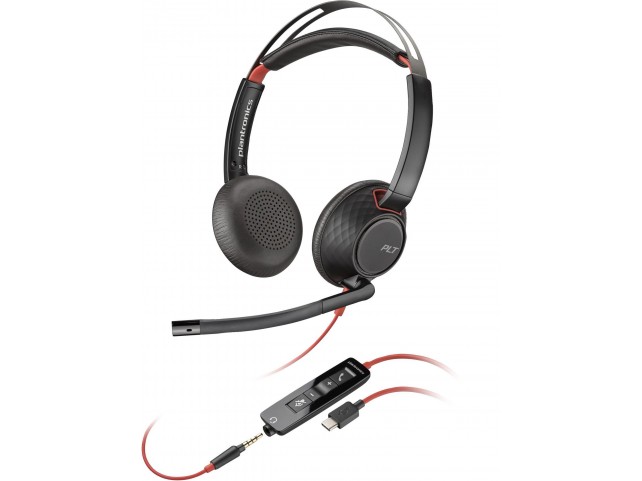 HP Blackwire C5220 USB-C Headset  +Inline Cable
