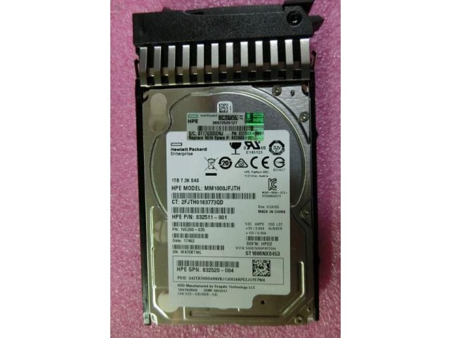 Hewlett Packard Enterprise 1TB 12G SAS MDL 7.2K SFF  