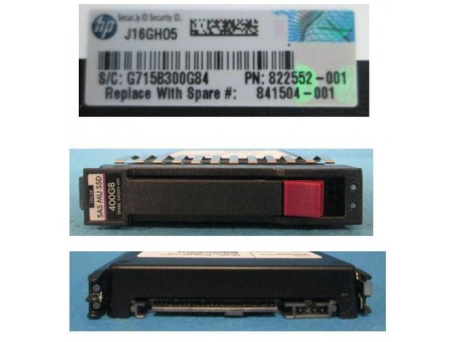 Hewlett Packard Enterprise DR SSD 400GB 12G 2.5 SAS MSA  **Refurbished**