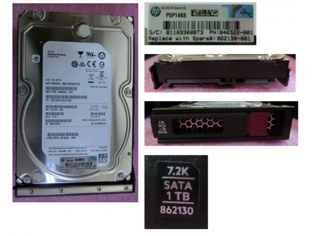 Hewlett Packard Enterprise 1TB SAS 6G 7.2K LFF LP  