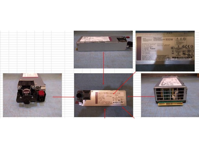 Hewlett Packard Enterprise SPS-PS, 1U 12V 800W HTPLG HVDC  277V