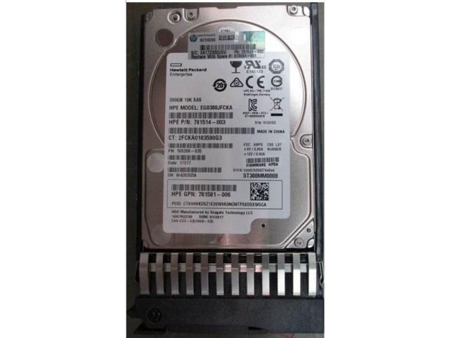 Hewlett Packard Enterprise HDD 300GB 12G 10K SFF SAS ST  DS