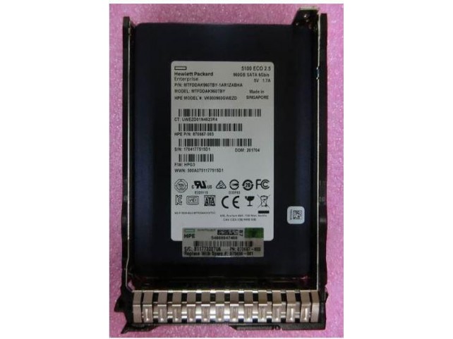 Hewlett Packard Enterprise 960GB SATA 6G SFF RI DS SSD  