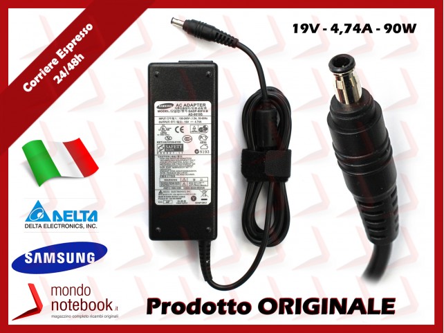 Alimentatore Originale SAMSUNG 90W 19V 4,74A (5,5x3)mm