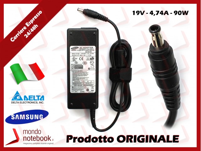 Alimentatore Originale SAMSUNG 90W 19V 4,74A (5,5x3mm)