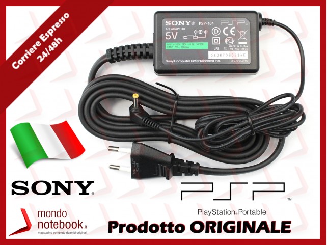 Alimentatore Originale SONY per Console PSP PSP-104 5V-2000mA