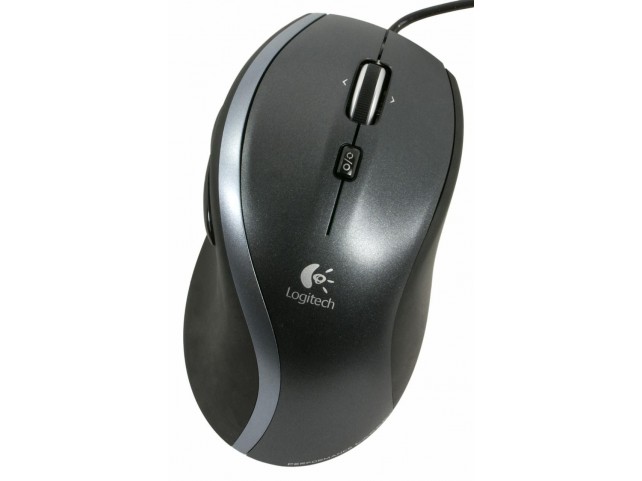 Logitech M500 Corded Optical Mouse  Black