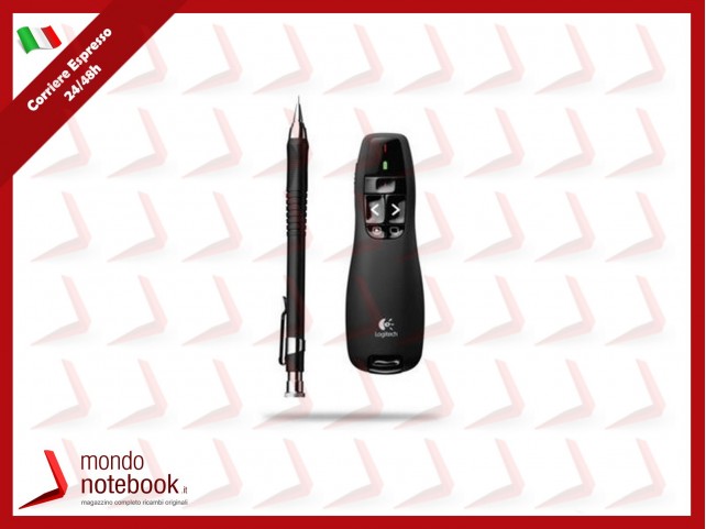 PRESENTER LOGITECH WIRELESS MOUSE R400, 1000 dpi 5 tasti, USB 910-00135 Nero