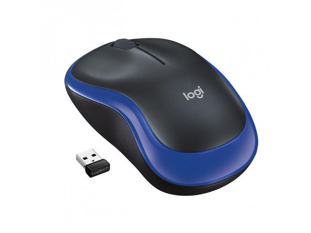 Logitech M185 Mouse, Wireless  Blue