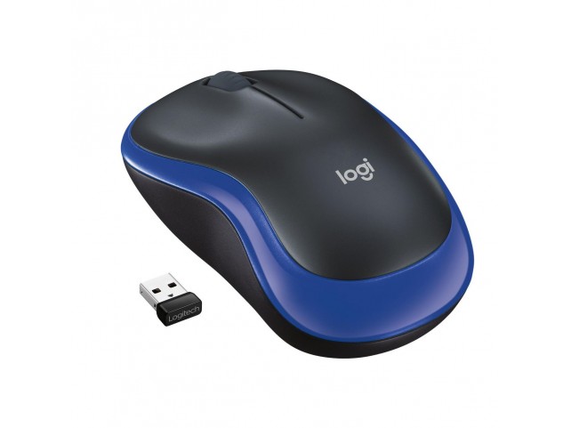 Logitech M185 Mouse, Wireless  Blue
