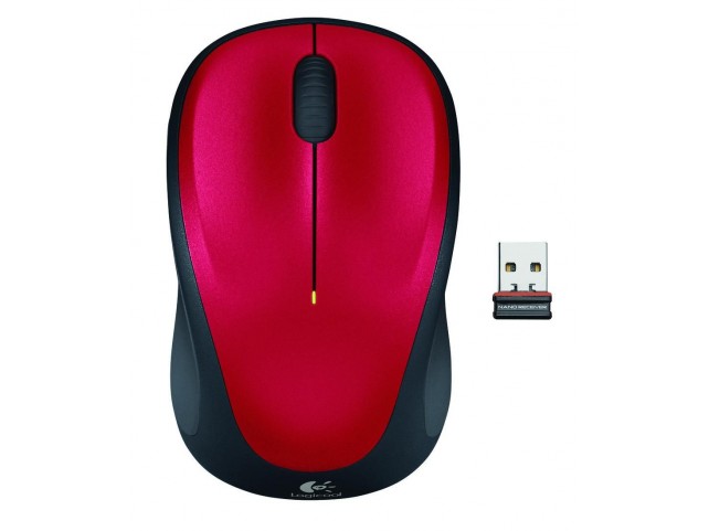 Logitech M235 Mouse, Wireless  Red