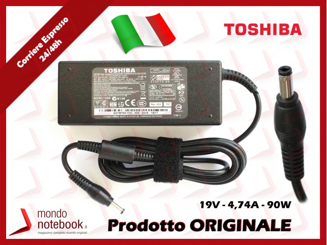 Alimentatore Originale TOSHIBA 90W 19V 4,74A (5,5 x 2,5)mm