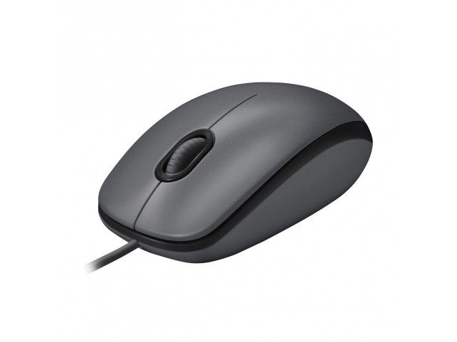 Logitech M100, Corded mouse, black  