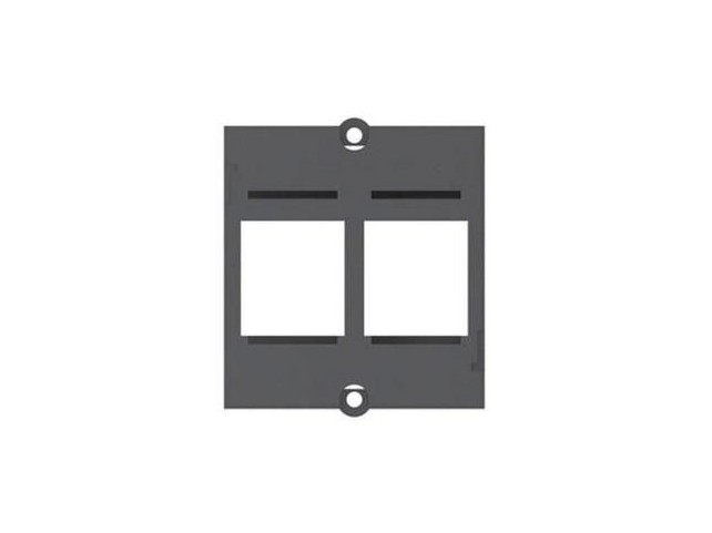 Bachmann Custom module - 2xKeystone  w/2 screws - Black