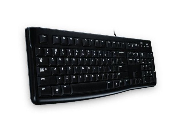 Logitech K120 Keyboard, German  Black
