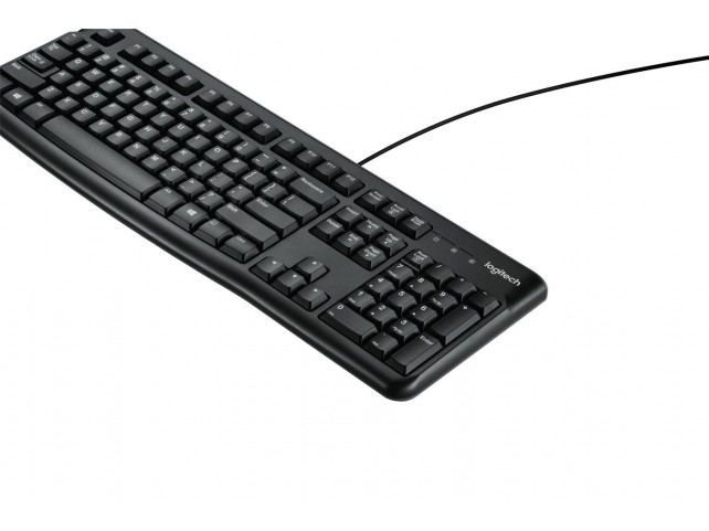 Logitech K120 Keyboard, US  LGT-K120-US, Standard, Wired,