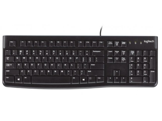 Logitech K120 Keyboard, Spanish  K120, Full-size (100%),