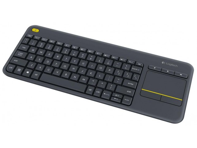 Logitech K400 Plus Keyboard, Pan Nordic  Wireless Touch, Black