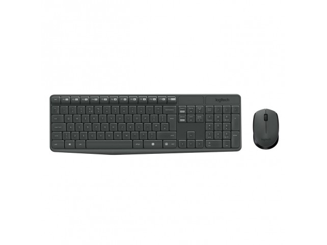 Logitech MK235 combo, Belgium  Grey, wireless