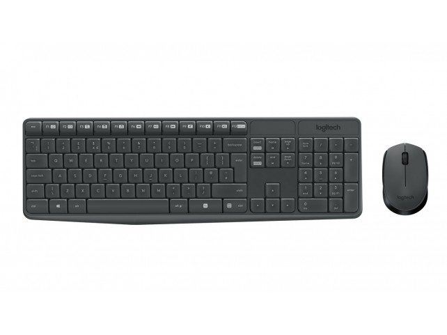 Logitech MK235 combo, US Layout  Grey, Wireless