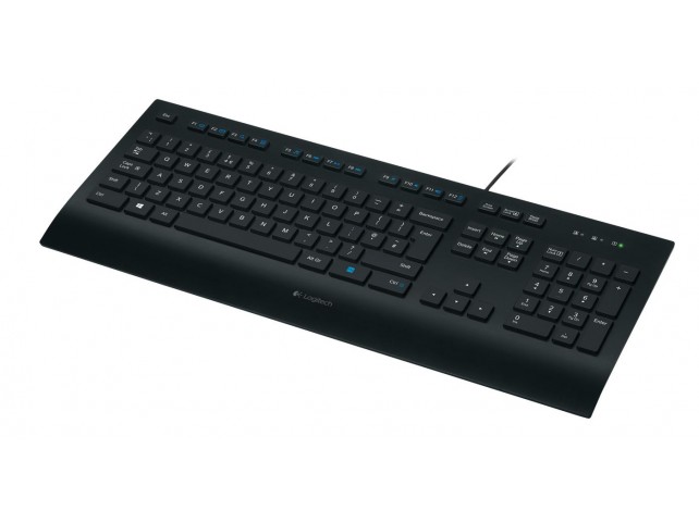 Logitech K280e USB QWERTZ German Black  K280e, Full-size (100%),