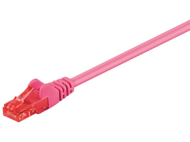 Goobay Goobay U/UTP PatchCord Cat6.  CCA. Magenta. 1.5m